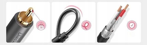 Kabel Przewód Audio JACK 3,5 2xRCA Chinch STEREO HQ Przejściówka na Arena.pl