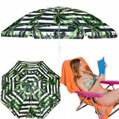 DUŻY PARASOL PLAŻOWY SKŁADANY BALKONOWY OGRODOWY ŁAMANY NA PLAŻE 220cm XXL