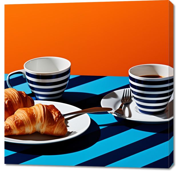 Obraz 100x100cm Croissanty zdjęcie 1