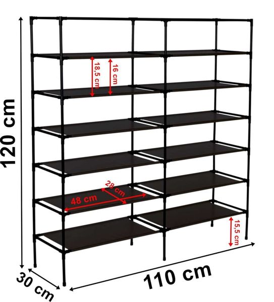 Szafa tekstylna na buty Gabi - krata zdjęcie 6