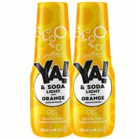 2 x 2X SYROP DO SATURATORA YA SODA POMARAŃCZA LIGHT BEZ CUKRU ZESTAW KONCEN
