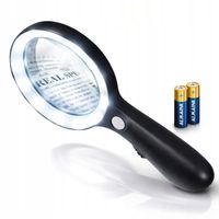 LUPA 10Xszkło powiększające z podświetleniem ze światłem diodami 12LED ZOOM