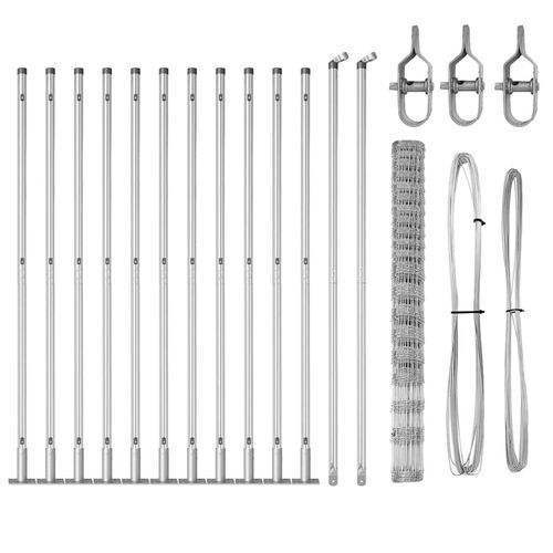 Ogrodzenie pastwiskowe Srebrny 25 x 1.6 m Stal galwanizowana na Arena.pl
