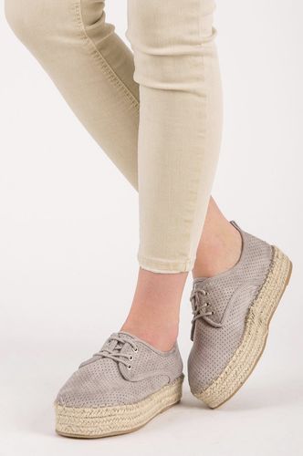 AŻUROWE ESPADRYLE NA PLATFORMIE Rozmiar - 40 na Arena.pl