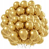Balony Złote Chrom Metaliczne Balony Chromowane Złoto Wesele Komunia