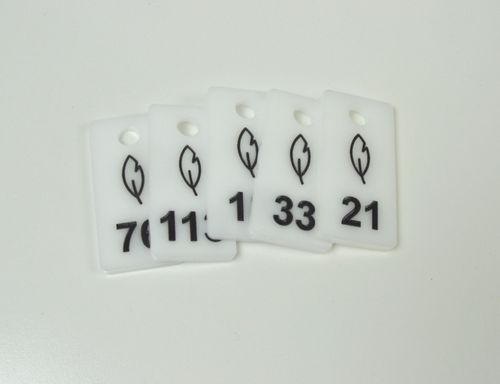 Brelok do kluczy z plexi mlecznej 4x7 cm, grubość 4 mm, 100 szt. na Arena.pl