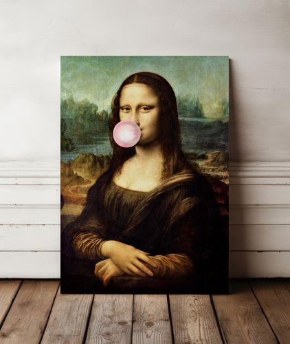 Obraz na płótnie mona lisa z balonem pop art 70x100 cm na Arena.pl