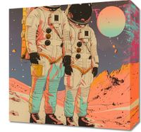Obraz 40x40cm Astrounauci Kosmonauci