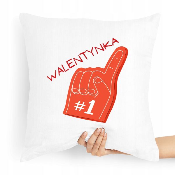 Poduszka Na Walentynki Walentynka Numer #1 Z Nadrukiem Ze Zdjęciem zdjęcie 1