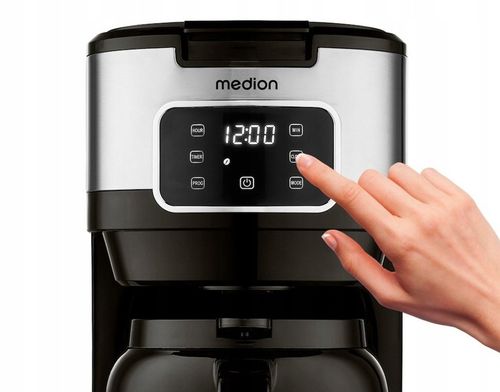 DOBRY EKSPRES DO KAWY PRZELEWOWY 1,25L Z TERMOSEM 900W WYŚWIETLACZ na Arena.pl