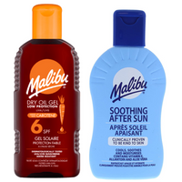 Malibu SPF6 Suchy Olejek Z Karotenem 200ml + Balsam Po Opalaniu 200ml