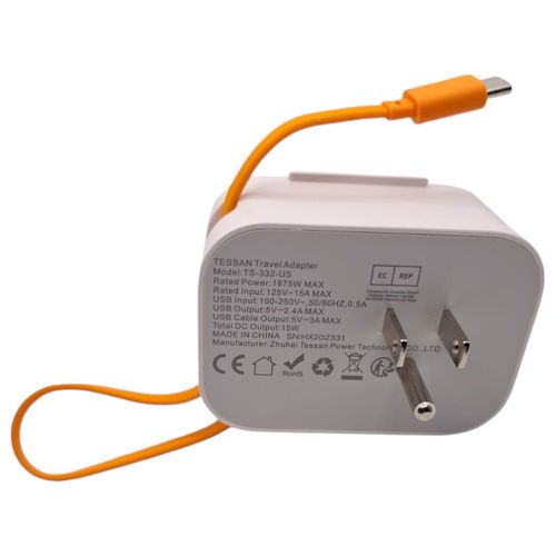 Adapter Podróżny Wtyczka Przejściówka EU USA z USB na Arena.pl