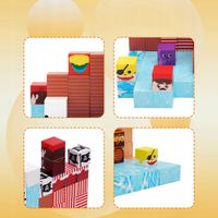 MAGNETYCZNE KLOCKI 100 SZT. MONTESSORI ZABAWKA BLOKI BUDOWLANE MAGNETYCZNE