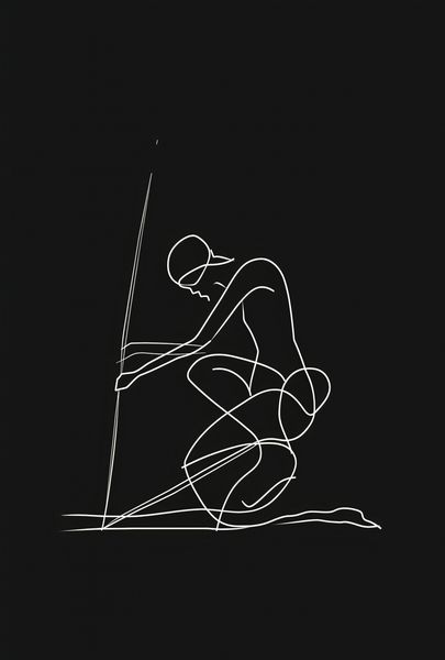 Plakat 67,5x100cm Linia zdjęcie 1