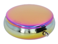 Tęczowa Kieszonkowa Popielniczka Mała Mobilna Okrągła Metalowa 5 x 1,5 cm