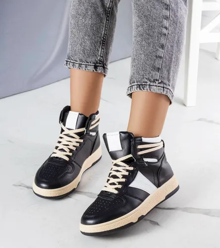 Czarne sneakersy za kostkę Robin 36 na Arena.pl