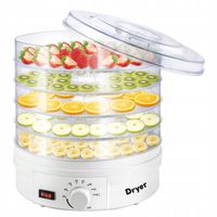 MOCNA DUŻA SUSZARKA DO GRZYBÓW I OWOCÓW ORAZ ZIÓŁ XL 5 SIT 500W