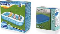 Emaga Duży basen dmuchany pokrywa basenowa Bestway 305x183x56 cm BESTWAY