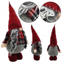 SKRZAT MIKOŁAJ KRASNAL GNOM ŚWIĄTECZNY STOJĄCY OZDOBA NA ŚWIĘTA 60CM D3