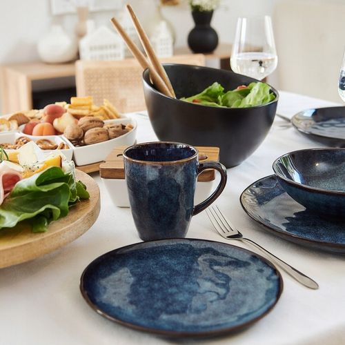 Talerz CASPER obiadowy granatowy 27 cm HOMLA na Arena.pl