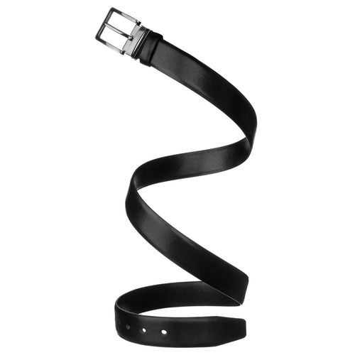 szeroki, czarny pasek męski ze skóry  klamrą 125 na Arena.pl