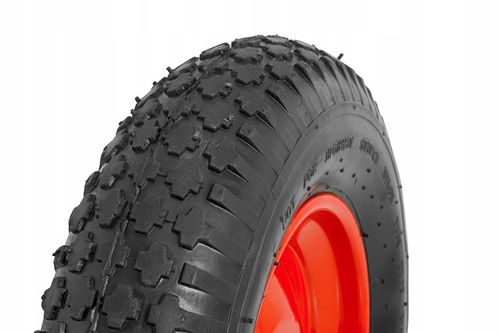 KOŁO KÓŁKO TACZKI TACZEK WÓZKA 400-8 6PR POMPOWANE Z OSIĄ OPONA MOCNE na Arena.pl