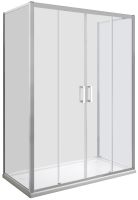 Zestaw Kabina prysznicowa przyścienna NEXO 120x80x190 cm + brodzik slim