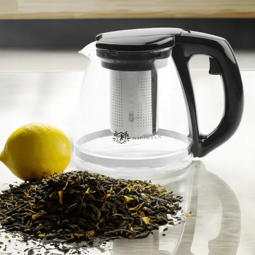 DZBANEK SZKLANY Z STALOWYM ZAPARZACZEM ZAPARZACZ DO HERBATY ZIÓŁ 1500 ML na Arena.pl