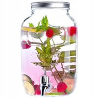 KADAX Słoik Z Kranikiem 4L Słój Na Lemoniadę Wodę