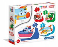 Puzzle Clementoni 14 elementów Moje pierwsze puzzle Pojazdy 4 w 1