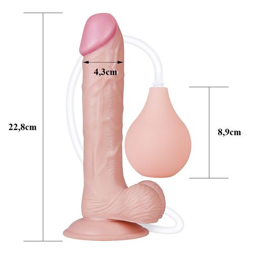 Dildo Z Przyssawką I Z Funkcją Wytrysku 22,8Cm Lovetoy na Arena.pl