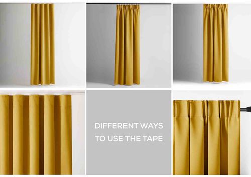 CURT/AH/BLACKOUT/PLEAT/MUSTARD/140X245/1PC na Arena.pl