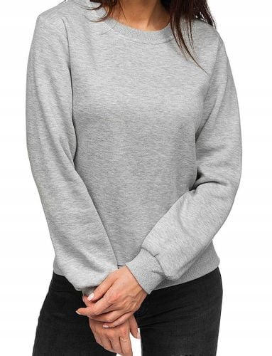 Damska bluza dresowa przez głowę basic szara S na Arena.pl