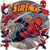 OPŁATEK NA TORT 30CM - SPIDERMAN VENOM + IMIĘ + GRATIS! 24CM 26CM