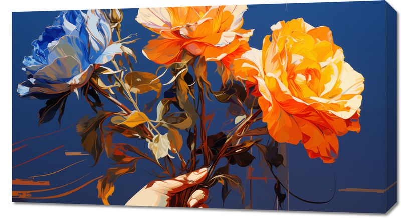 Obraz 90x50cm Żywy Uścisk zdjęcie 1