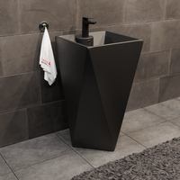 Umywalka wolnostojąca ceramiczna DIAMENT BLACK - SWISS MEYER