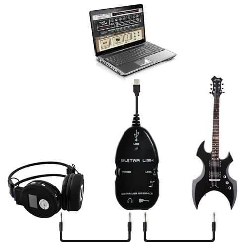 INTERFEJS GITARY na USB pod PC JACK 6,3mm GUITAR na Arena.pl