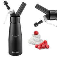 SYFON DO BITEJ ŚMIETANY DEKORATOR DOZOWNIK HENDI 588420 - 0.5L CZARNY