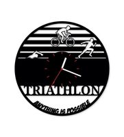 Zegar ścienny z płyty winylowej Triathlon 23.8