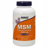 NOW Foods MSM Methylsulphonylmethane 1500mg SIARKA ORGANICZNA STAWY 200tab