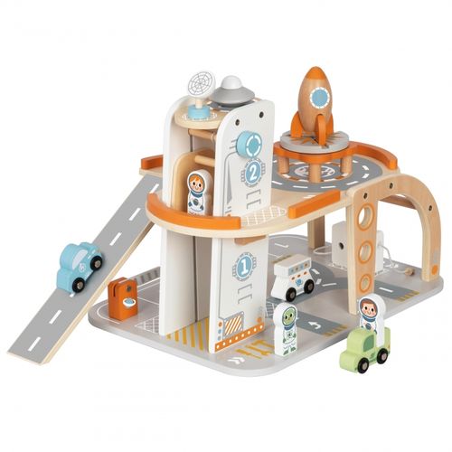 TDLA DZIECI  DREWNIANY KOSMICZNY PARKING  STACJA KOSMICZNA na Arena.pl