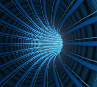 FOTOTAPETA fototapety abstrakcja fale tunel 3d