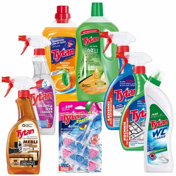 Tytan SUPER ZESTAW ŚRODKÓW CZYSTOŚCI CZYSTY DOM zdjęcie 1