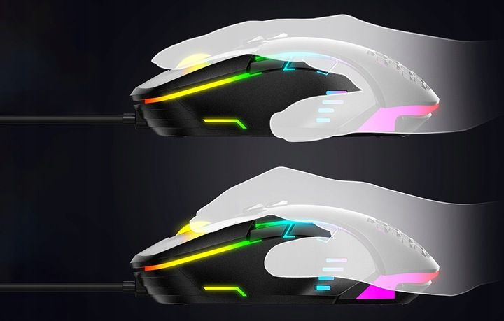 ONIKUMA CW902 PRZEWODOWA MYSZ KOMPUTEROWA GAMINGOWA PODŚWIETLENIE RGB 1,5M zdjęcie 8