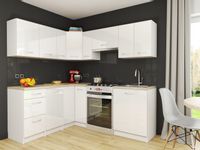 Zestaw mebli kuchennych Marsylia Białe POŁYSK