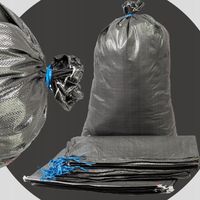 Worki Na Ekogroszek Węgiel 50x80cm Czarne 25kg 50szt z Zaciągiem MOCNE