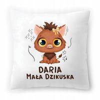 Poduszka Biała 40X40 Cm Dla Dari Córki Dziecka Z Nadrukiem Ze Zdjęciem