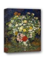 Bouquet of Flowers in a Vase, Vincent van Gogh - obraz na płótnie 40x60 cm