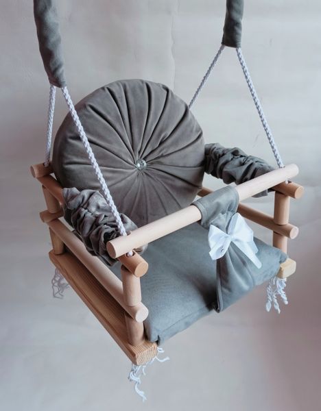 HUŚTAWKA 3w1 DLA DZIECI SZARY DOMU OGRÓD POKOJOWA zdjęcie 6