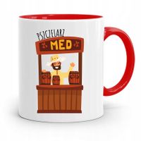 Kubek Czerwony Pszczelarza Pszczelarz Prezent Z Nadrukiem Ze Zdjęciem